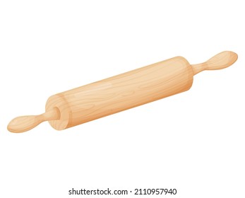 Rolling pin. Tool for baking, pizza, cookies, bread.