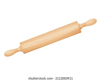 Rolling pin. Tool for baking, pizza, cookies, bread.