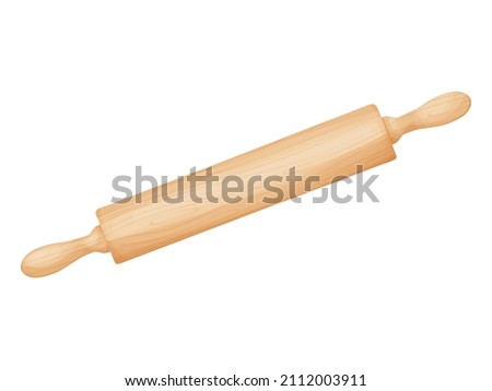 Rolling pin. Tool for baking, pizza, cookies, bread.