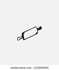 rolling pin vector black and white 