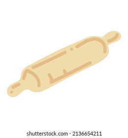 Rolling pin. Vector hand draw cartoon illustration.
