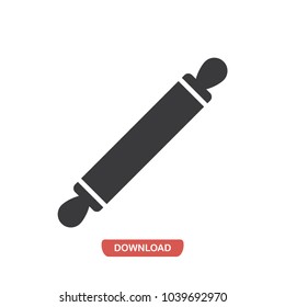 Rolling pin vector icon