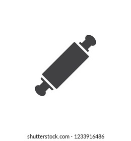 Rolling pin vector icon. filled flat sign for mobile concept and web design. Kitchen utensils simple solid icon. Symbol, logo illustration. Pixel perfect vector graphics