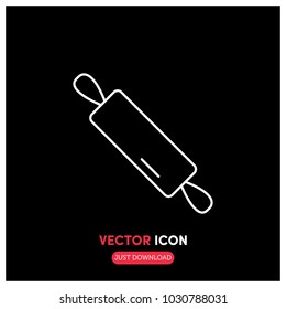 Rolling Pin Vector Icon Illustration