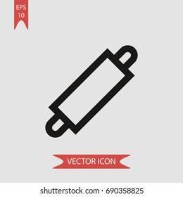 Rolling pin vector icon, illustration symbol