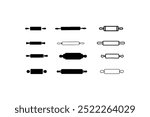 Rolling pin vector icon set for baking. Vector illustration design.