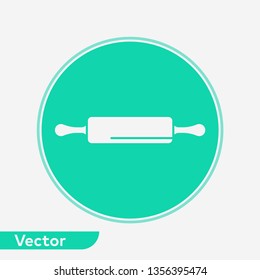 Rolling pin vector icon sign symbol
