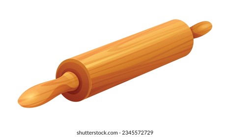 Rolling pin vector illustration isolated on white background