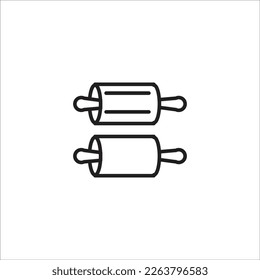 rolling pin vector line new icon