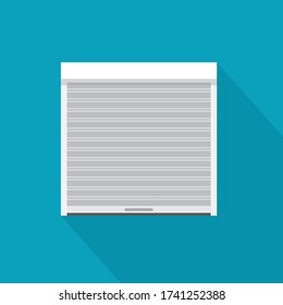 Rolling Shutter Door Icon - Vector Illustration