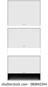 rolling shutters isolated on white background