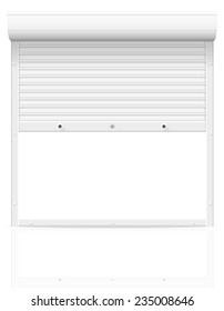 rolling shutters vector illustration isolated on white background