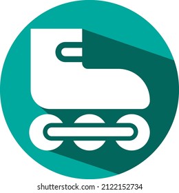 Rolling skates, illustration, vector on a white background.