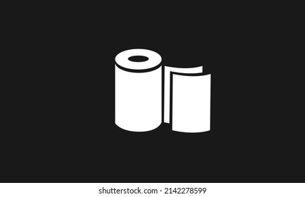 Rolling tissue vector logo design