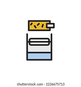 rolling tobacco outline icon. Elements of smoking activities illustration icon. Signs and symbols can be used for web, logo, mobile app, UI, UX