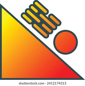 Rolling vector icon. Can be used for printing, mobile and web applications.