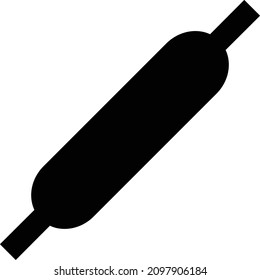 rolling vector illustration isolated on a transparent background. glyph vector icons for concept or web graphics.