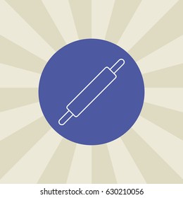 rolling-pin icon. sign design. background