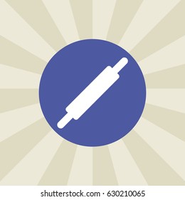 rolling-pin icon. sign design. background
