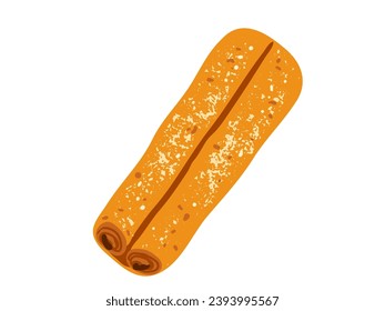 Rollini deliciosos pasteles ilustraciones vectoriales aisladas en fondo blanco.