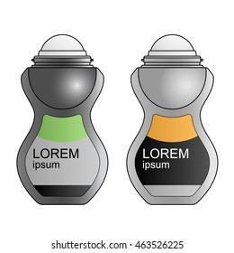 Roll-on deodorant. EPS10, RGB.