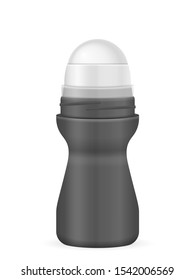 Roll-on deodorant on a white background. Vector illustration.