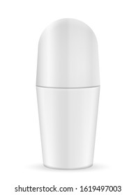 Roll-on deodorant on a white background. Vector illustration.