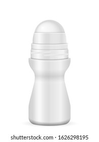 Roll-on deodorant on a white background. Vector illustration.