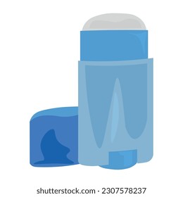 Roll-on deodorant on white background