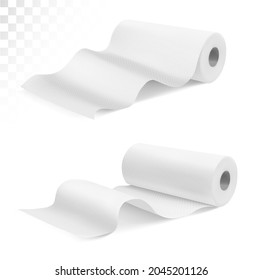 Rolls of paper towels. Vector illustration.