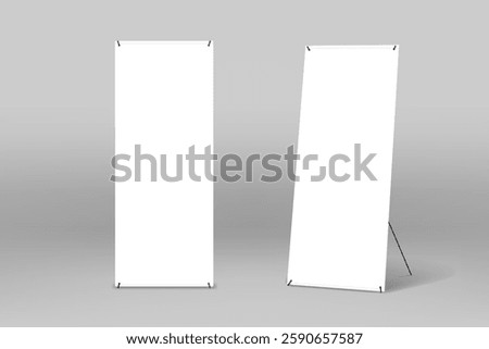 Rollup banner blank template mockup