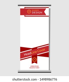 roll-up banner design. graphic template banners for exhibitions. layout. seminar. universal for conferences. vector illustration design.