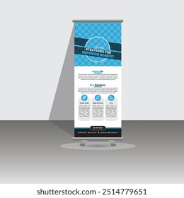 rollup banner design template for advertisement 