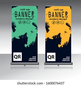 Rollup banner modern design .