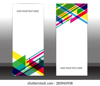rollup banner roll up_vector