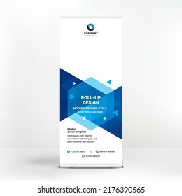 Roll-up banner, stand for advertising, conferences, seminars, media template