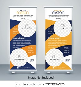 Rollup banner, stand up, flyer, stand banner