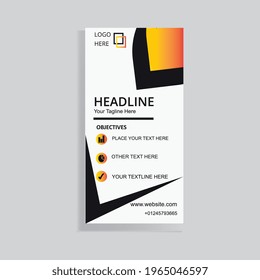 Roll-up banner template vector design illustrator eps