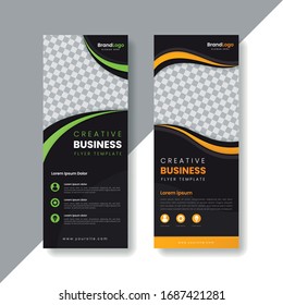 Roll-up business banner stand design