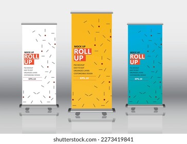 RollUp Mockup,Roll Up Banner Template
