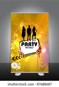 Roll-up with music event subject