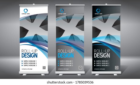 Plano de rodaje, diseño (85x200 cm) - edificios de oficinas modernos, rascacielos