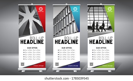 Plano de rodaje, diseño (85x200 cm) - edificios de oficinas modernos, rascacielos