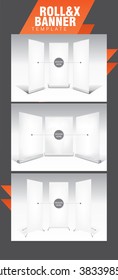 Roll-Up & X-Banner White Template
