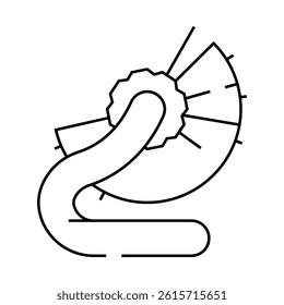 rolodex list line icon vector. rolodex list sign. isolated contour symbol black illustration