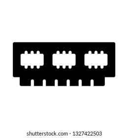 Rom glyph icon 