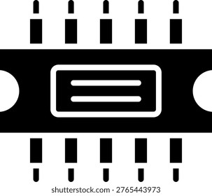 Rom Line Icon Vector Design