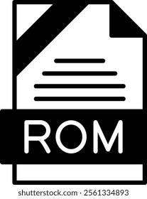 ROM Solid Style Icon Design