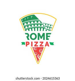 Roma Gladiator Pizza Logo Branding