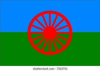 roma people flag